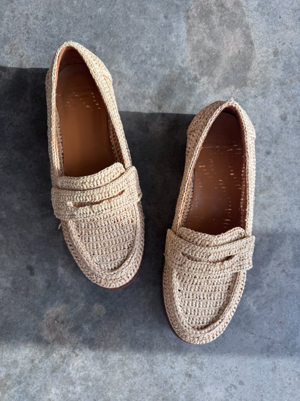 Sézane André Raffia Loafers